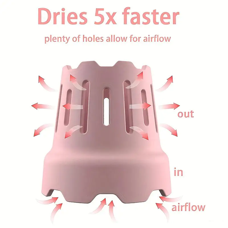 رف تجفيف زجاجات المياه، رف الزجاجات، مجفف سريع الجفاف، منظم الأكواب، رأس مزدوج سميك للمطبخ المنزلي/مكتب الطلاب #6