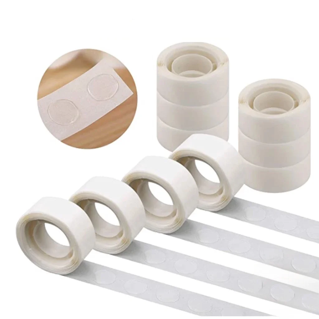 Ballonklebepunkt-Klebepunktband, doppelseitig, transparent, klebriger Kleber, Aufkleber, Luftballons, Ständer, Bogen, Befestigung des Ballons an Decke oder Wand