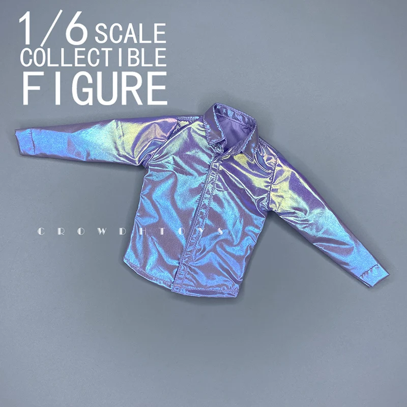 Multi Styles CROW DH TOYS 1/6 Man Soldier Fashion Trendy Leather Jacket Colorful Print Shirt Accessory for 12\