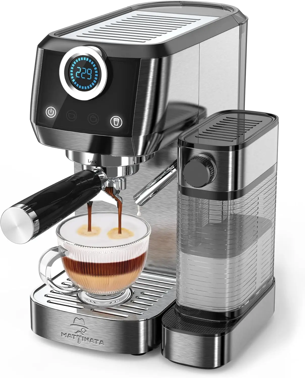 20 Bar Latte Maker and Espresso Machine for Home with Automatic Milk Frothing System