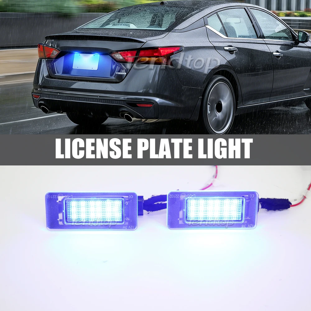 Number Lamp LED Rear License Plate Light For Dacia Duster for Nissan Altoma L34 Serena C27 for Suzuki Landy