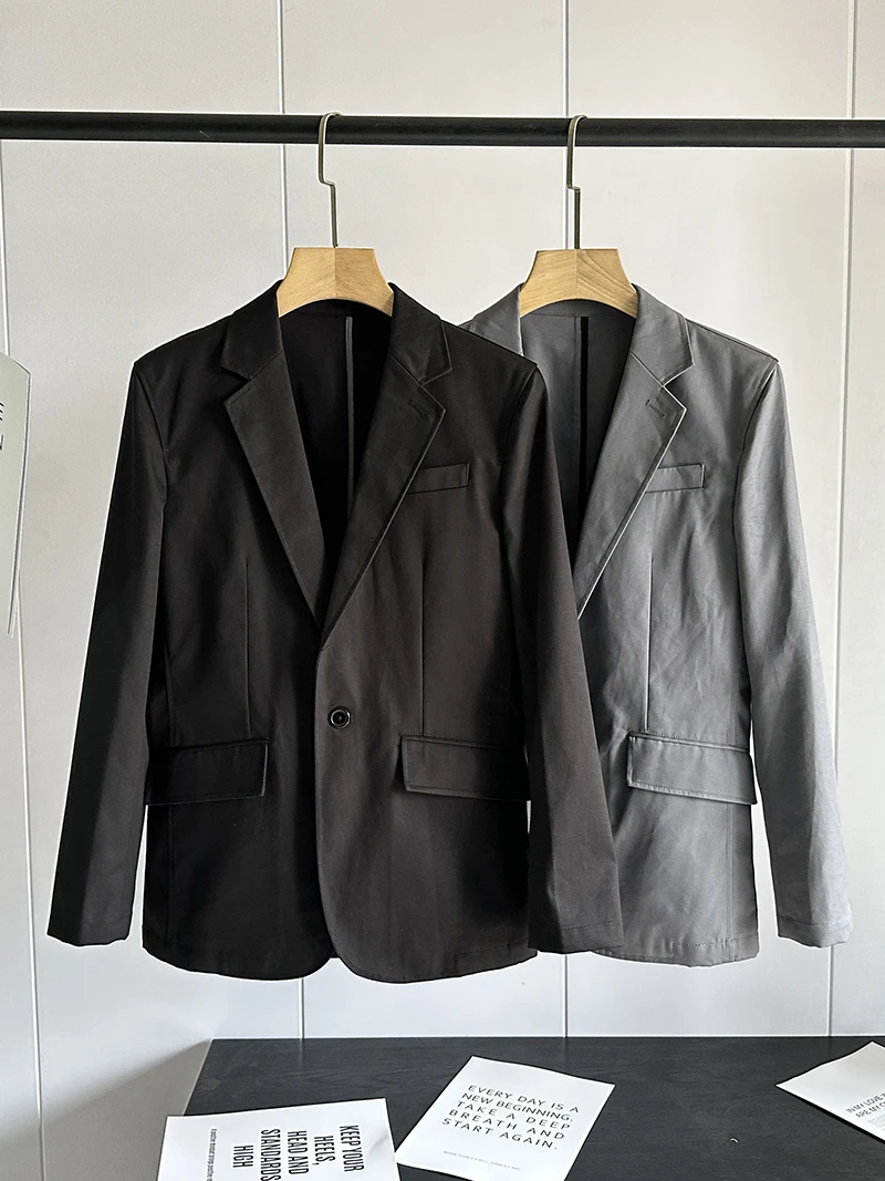 

Thiened Casual Men's Suit with Vest Single Button West Coat ort Size Men's Outerwear Busin Gentleman Sle Long Sve