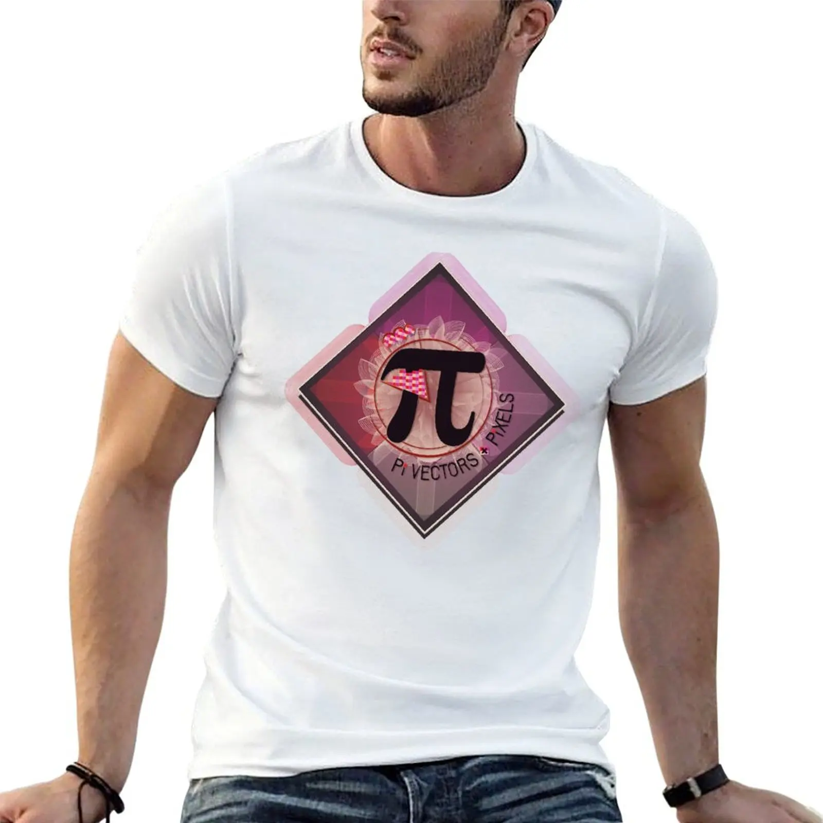 PiVectors+Pixels T-Shirt Fashion Casual Short Sleeve Top