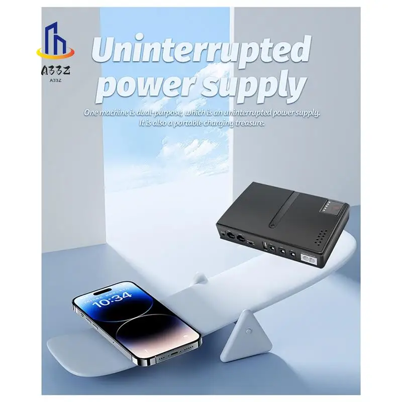 

A33Z-New No Battery UPS Uninterruptible Power Supply Router DC1018L Router 5V9V12V Optical Modem Monitoring Backup EU-PLUG