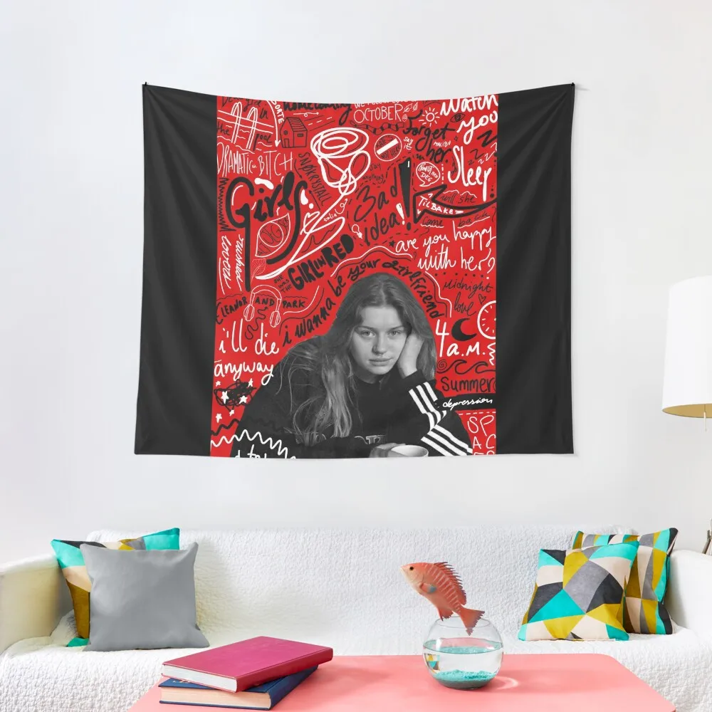 

Girl in red | Songs Tapestry On The Wall Decoration For Home Tapestry