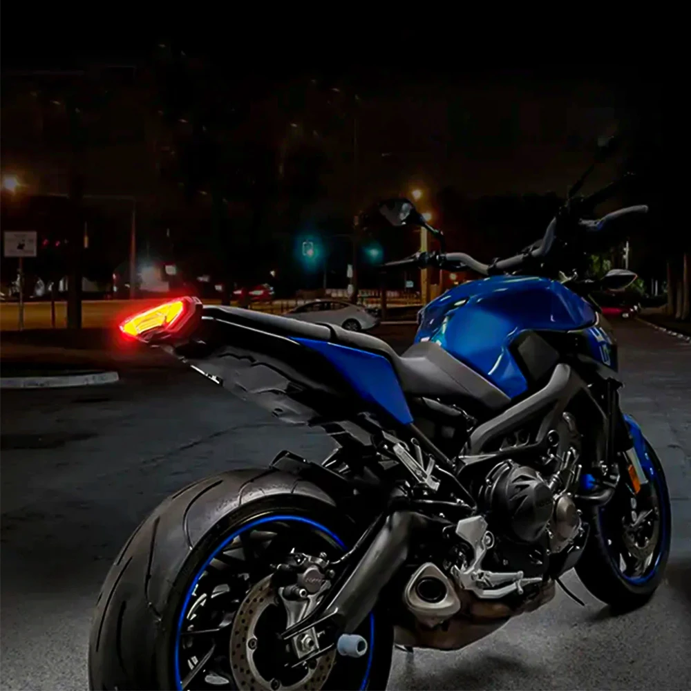 Motorcycle LED Tail Lights for Yamaha Tracer 900 GT 2017-2020 Tracer 9 GT 2021-2023  Brake Lamp Turn Signal Light