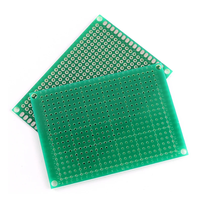 Imagem -02 - Single Sided Protótipo Pcb Kit Faça Você Mesmo Universal Circuito Impresso Breadboard Kit Verde 5x7cm Pcs