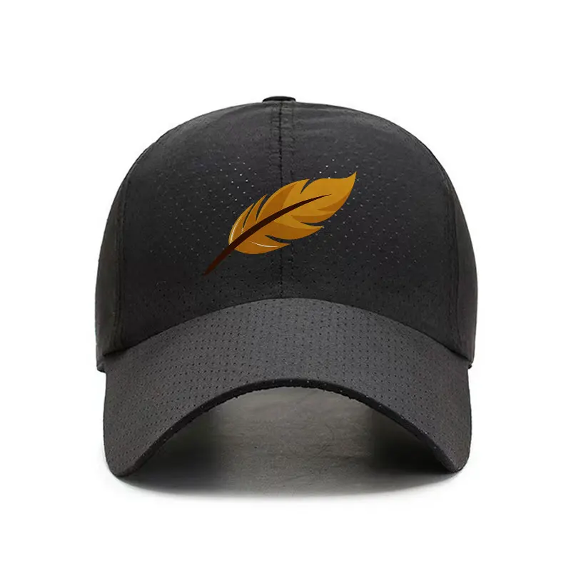 Golden Feather Quick Dry Baseball Cap Lightweight Breathable Sun Hat for Outdoor Sports