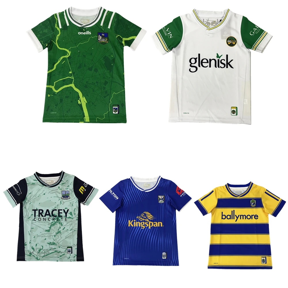 new GAA jersey 2025 kids Cavan Limerick Louth Offaly Roscommon Mayo Meath Dublin Cork Antrim shirt children gaa jerseys