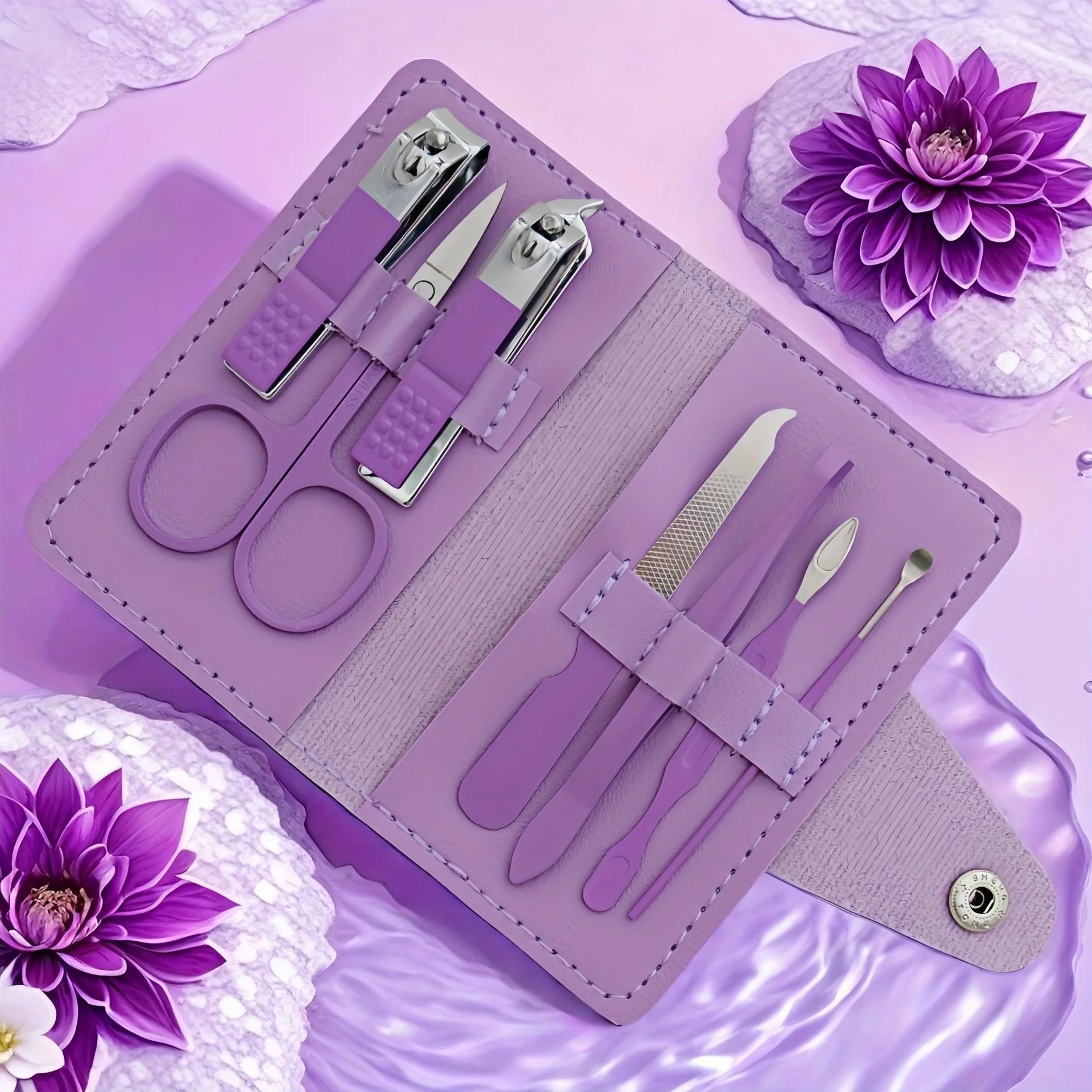 Set tagliaunghie Tagliaunghie in acciaio inossidabile Strumento per manicure Regalo Kit per la cura portatile Pick per orecchie Forbici per sopracciglia Regalo di Natale