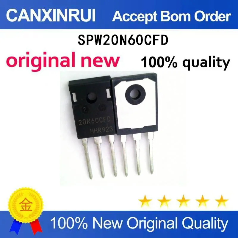 

(5-100 Pieces) Brand new original SPW20N60CFD 20N60CFD spot chip TO-247 650V 20.7A