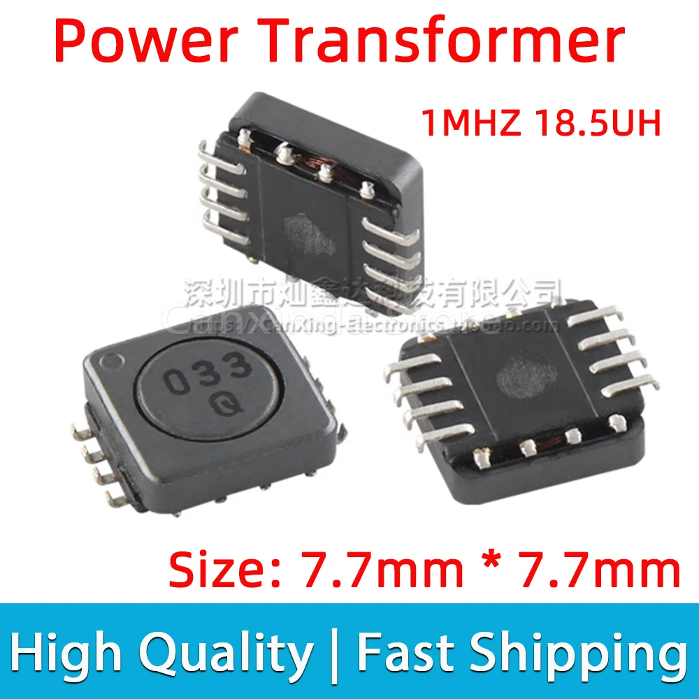 10pcs SMD SMT CLQ7D27 Power Transformer Frequency 1mHZ Inductance 18.5uH 2W Winding Isolated Transformer