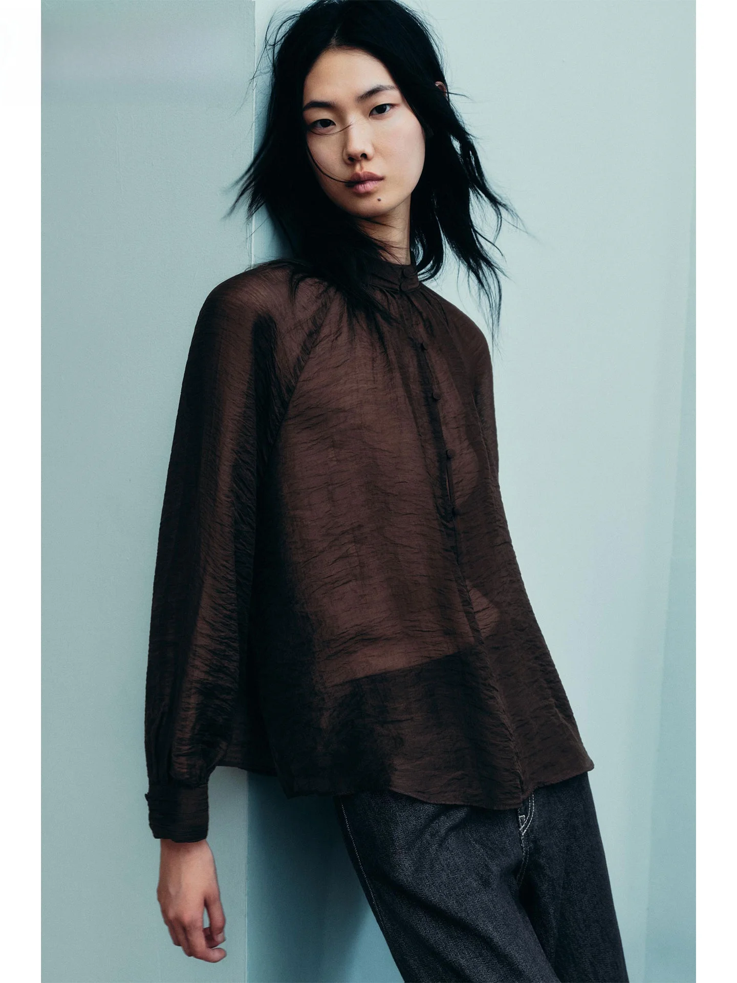 ZAPRHA Faionable Długi Płaszcz Bubble Sve dla Kobiet, Półprzezroczysty, Wyszczuplający, Uniwersalny, Casualowy, na Jesień 2025