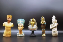 (5 options) Egypt Pharaoh miniature human figure ornament African Tutankhamun model toy ornament