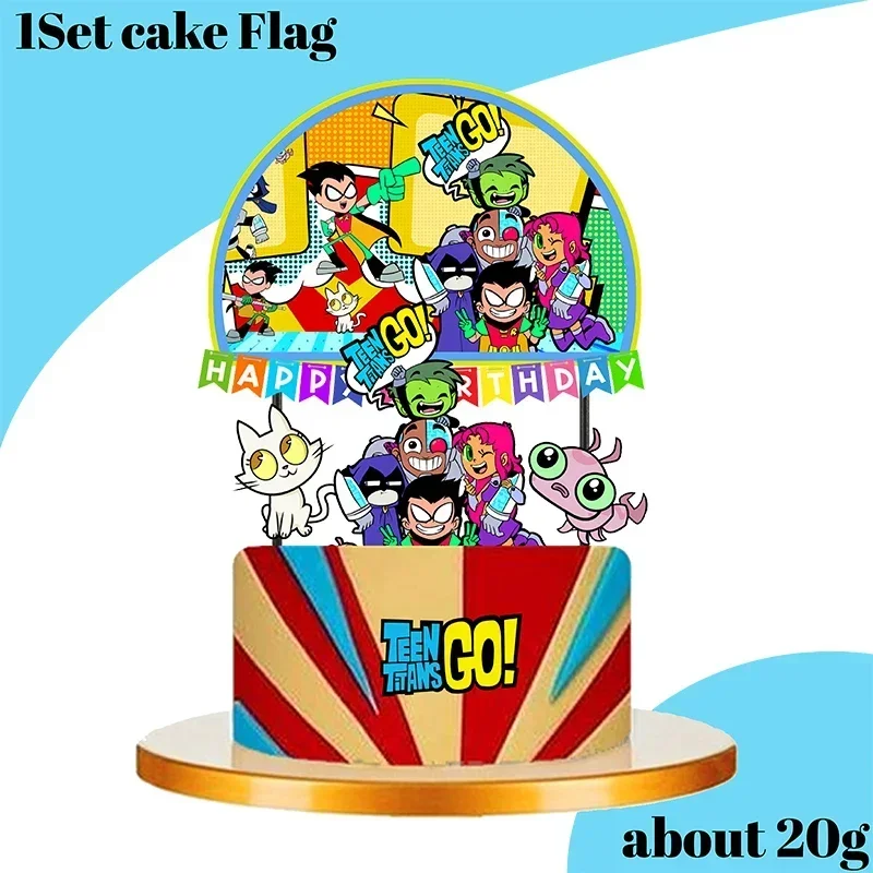 Teen Titans GO Theme Teen Birthday party decortaions Disposable Tableware  Balloons Decorations Party Decoration Baby Shower