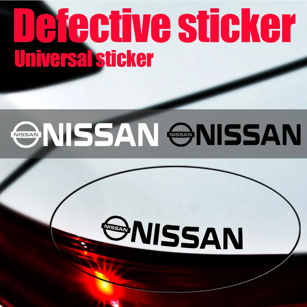 4Pcs PVC Car Logo Side Body Fuel Tank Cap Trunk Emblem Sticker Accessories For Nissan Nismo Qashqai Juke Leaf GTR 370Z 240SX ECT