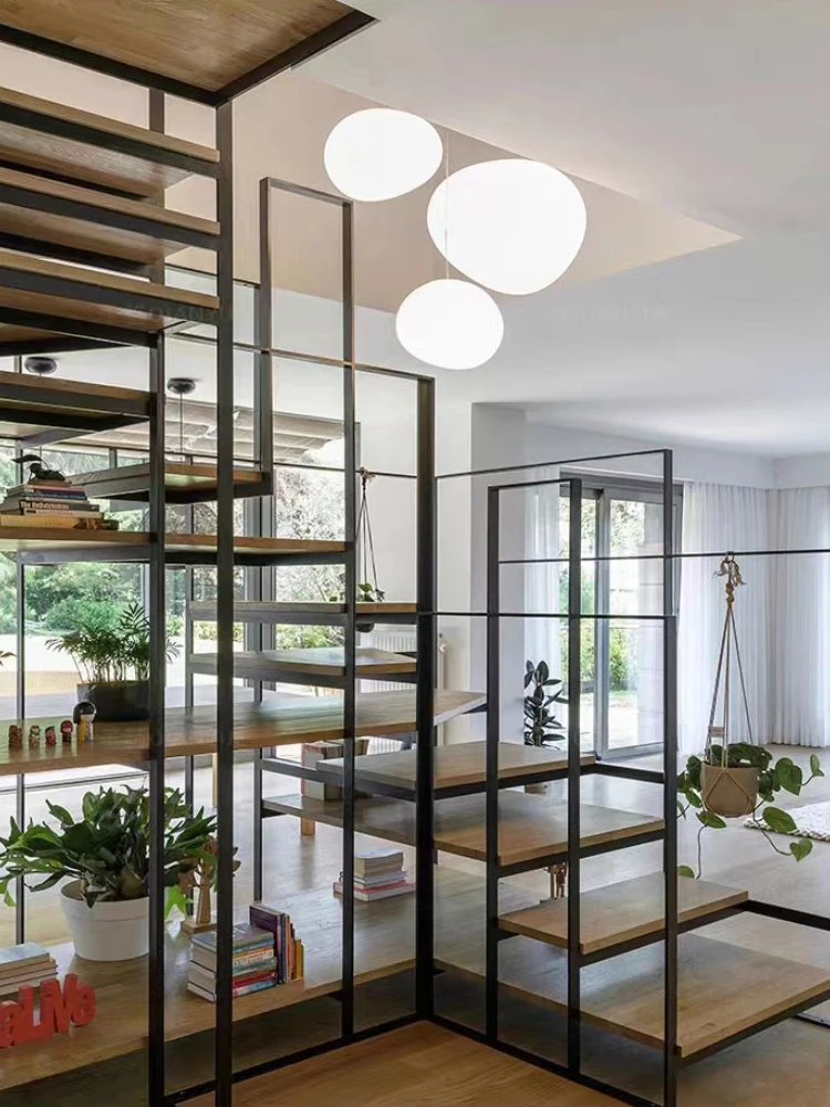 Danish Creative Cobblestone Chandelier Loft Apartment Empty Living Room Duplex Rotating Staircase Bedroom  Bar Lighting