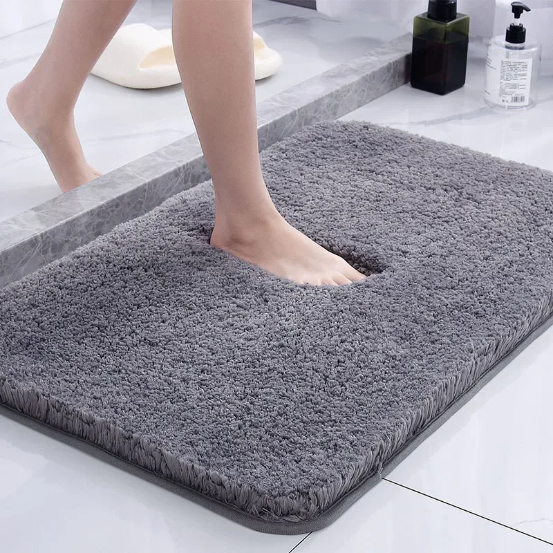 Long Fluffy Non-slip Bath Mats Soft and Comfortable Foot Mat for Bathroom and Shower Room Rugs Sets Van Badkamer Accessoires