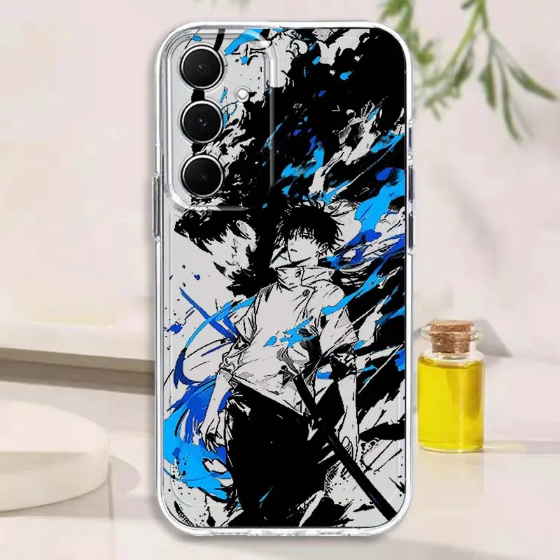 Jujutsu Kaisen Anime For Samsung Galaxy Note 20 10 F12 M23 F23 M14 F15 M54 M55 Ultra Plus 5G TPU Transparent Phone Case