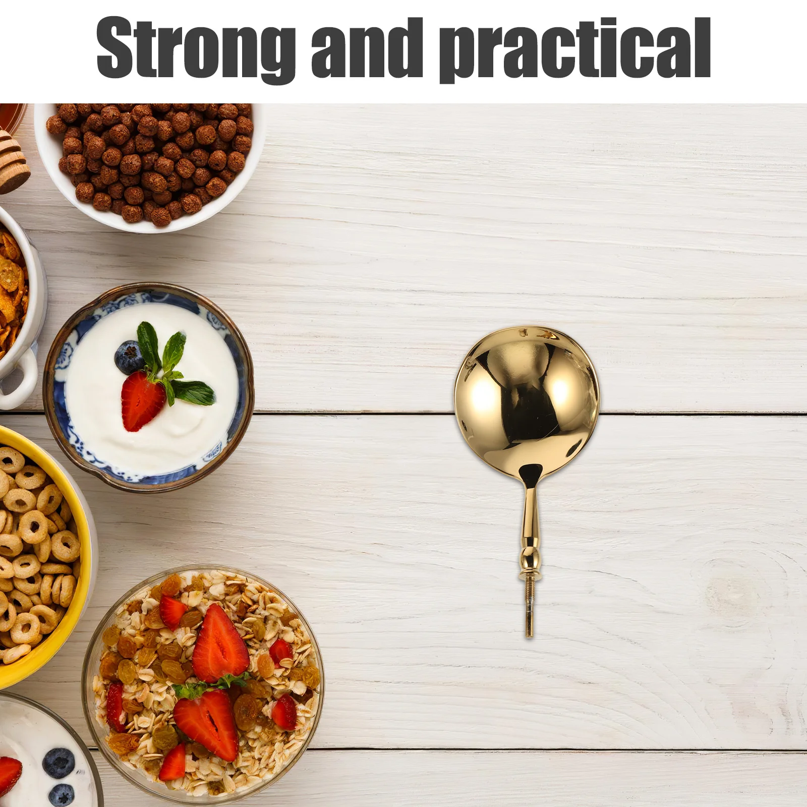 

2Pcs Stainless Steel Scoop Heads - Round Replacement Head Part for Ladle Spoon Cooking Tool Interchangeable Utensil Component