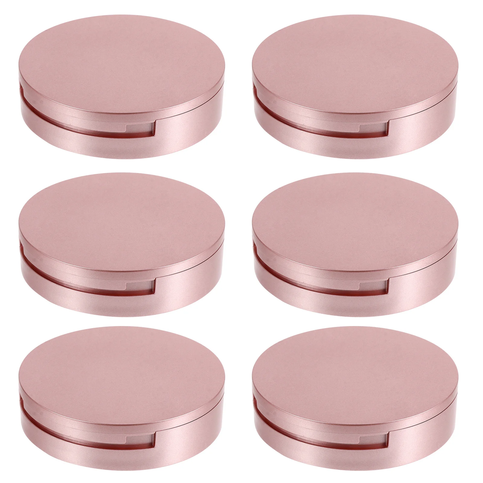 

6pcs Storage Box Empty False Eyelash Case Durable Plastic Organizer With Mirror For Gift Eyelash Case Container