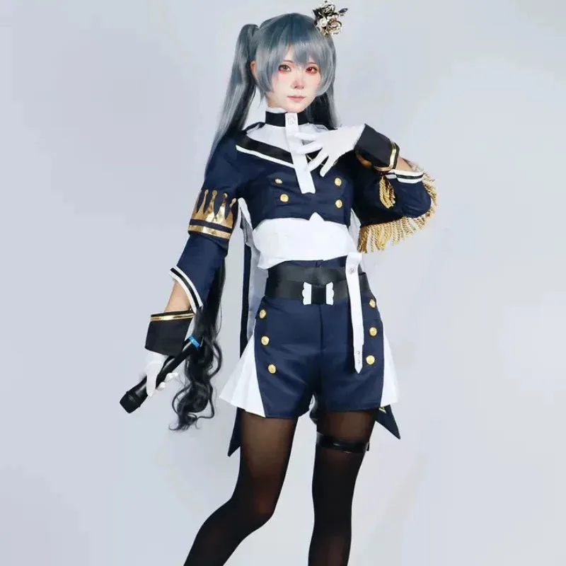 Proyecto de juego Sekai: hazaña de escenario colorida. Hatsune Miku meimeng Hatsune disfraz cosplay uniforme militar anime Halloween wherein