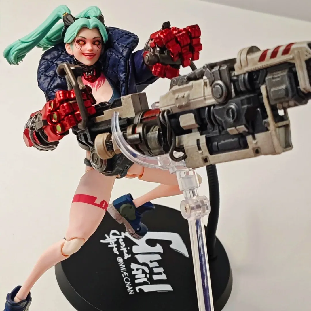 Originele 1/12 Schaal Romankey X Cowl Battle Vrouwelijke Soldaat Gun Girl Jessica 6 ''Volledige Set Collectible Action Figure Model speelgoed