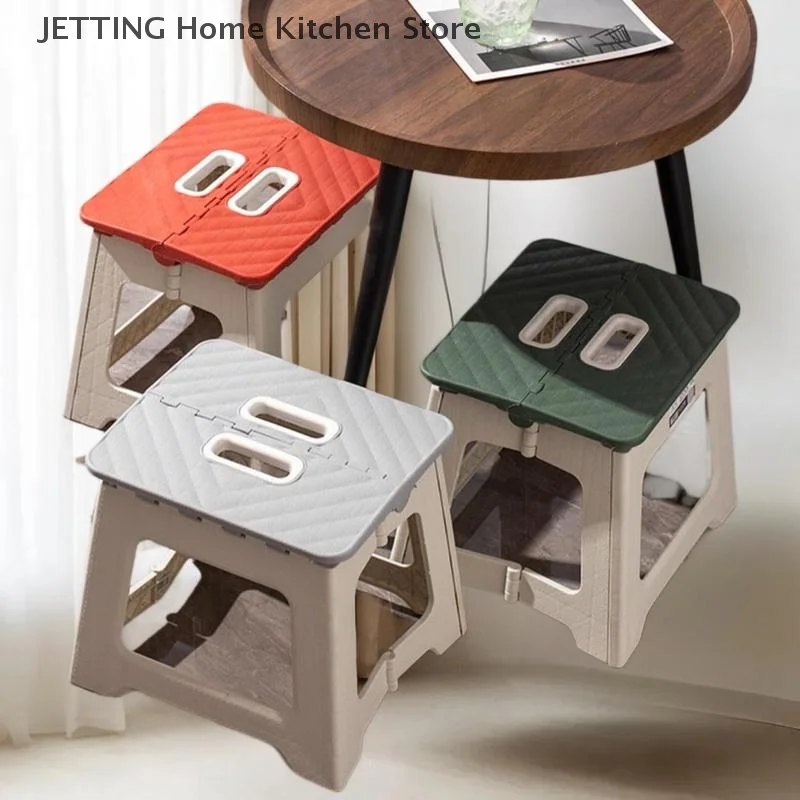 Revolutionary Kitchen Aide - Lightweight Folding Step Plastic Stool, Non-Slip Design
