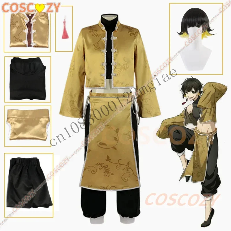 Anime Blue Lock Bachira Cosplay Costume Chinese Ancient Kung Fu Tang Suit BLUELOCK Wig Gift Outfit CMM221