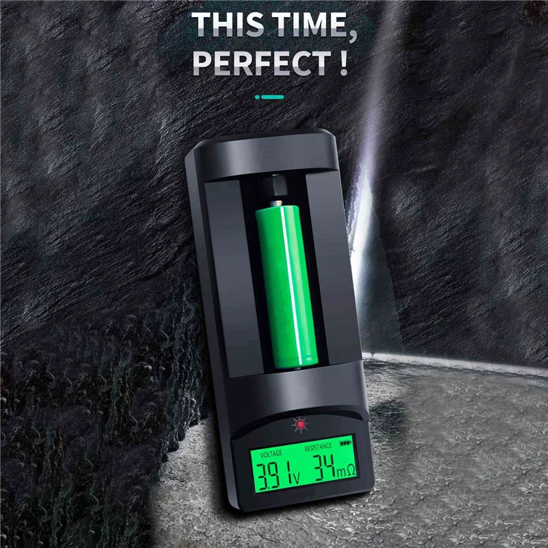 ABRW-2X display digital testador de resistência interna de tensão da bateria 0-999mΩ universal 18650 bateria de lítio detecção aa