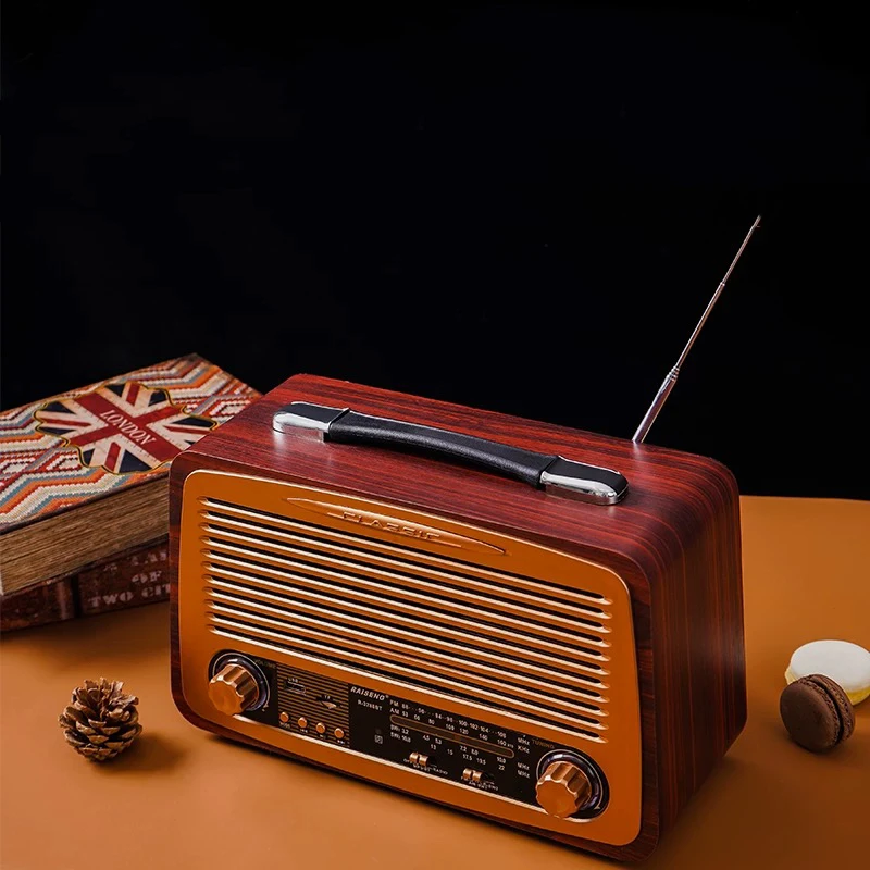 Wooden retro FM radio/wireless Bluetooth speaker