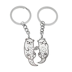 E0BF Otters Souvenir Keychain Functional Accessories Key Holder Suitable for Keys Bag