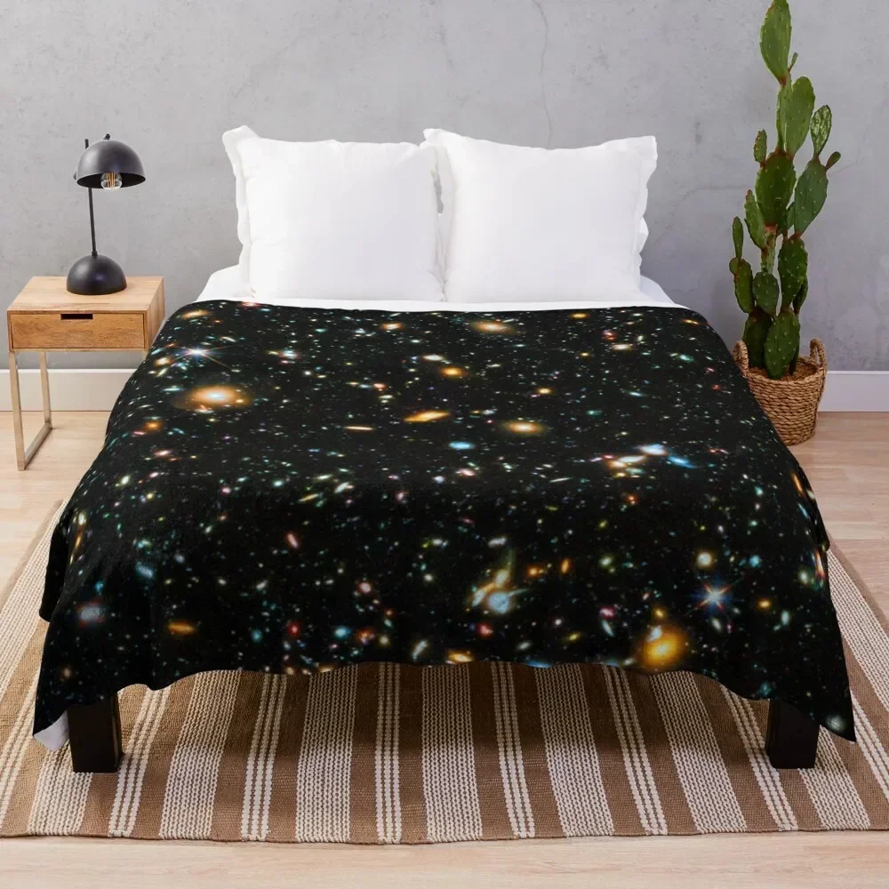 Hubble Extreme Deep Field Throw Blanket for sofa Thermals For Travel Quilt Blankets