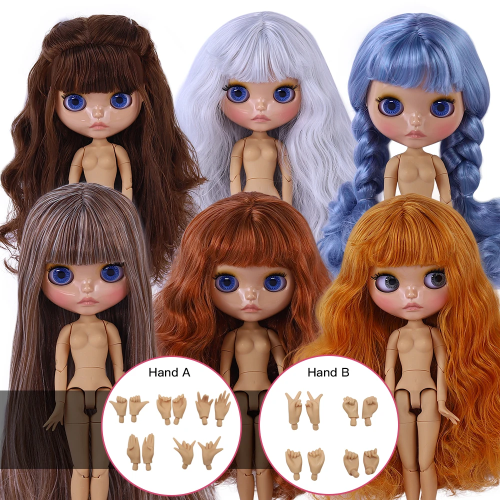 

ICY DBS blyth Doll 1/6 30cm Collection Link Tan Skin Tone Glossy Facial Finish Girl Doll BJD Toy