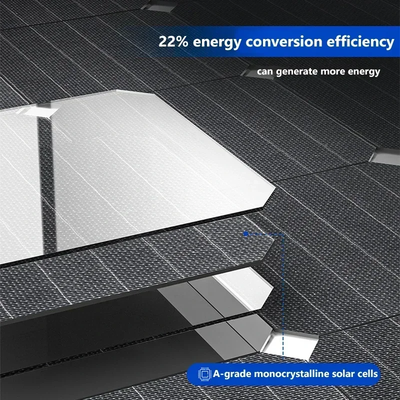 Solar Panel 200W 100W 12V Battery Charger Flexible Photovoltaic Panel for Camper RV Home Roof Balcony Waterproof Solar Cells