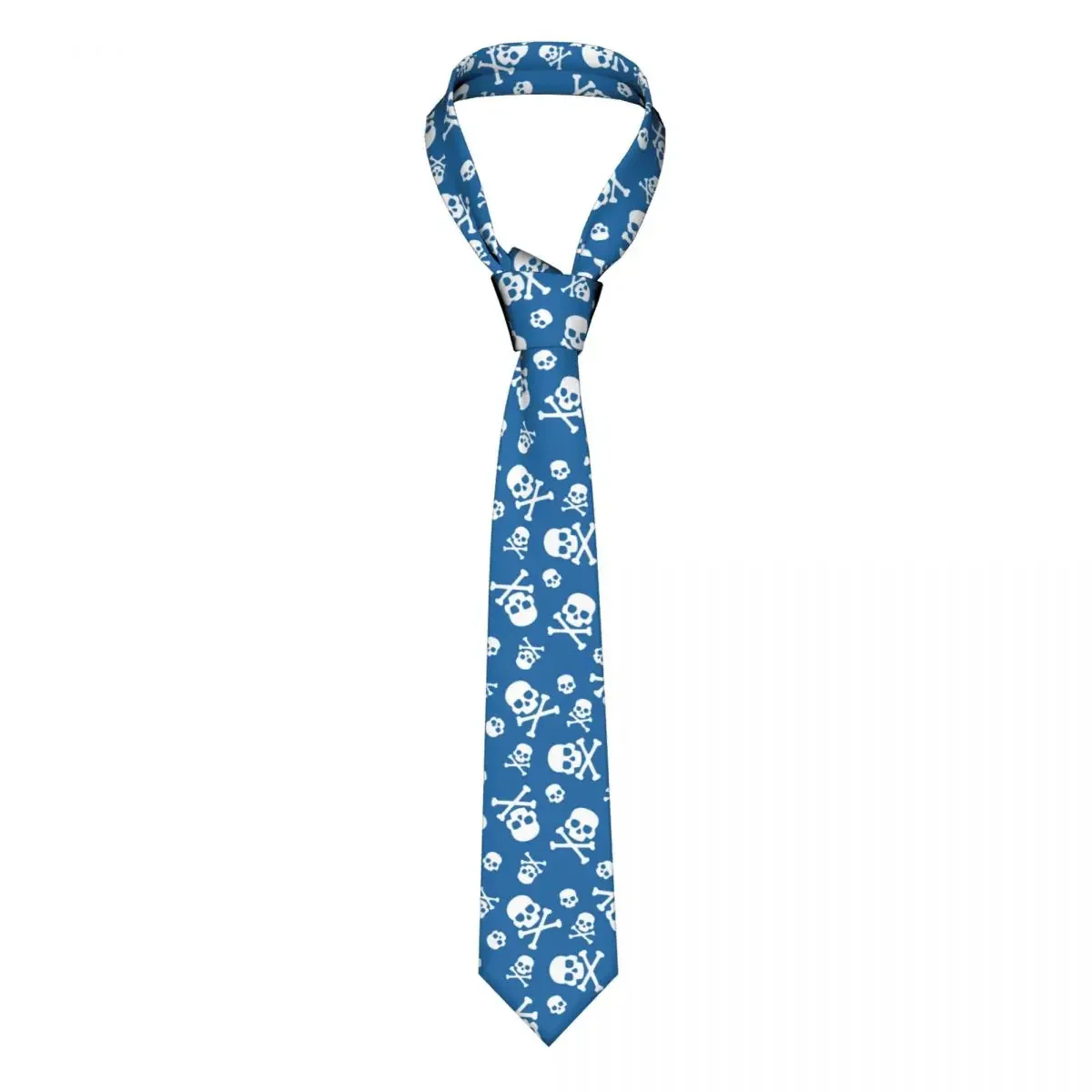 Bandana Skull And Crossbones Blue Men Neckties Casual for Mens Shirt Accessories Gravatas Wedding Accessories Business