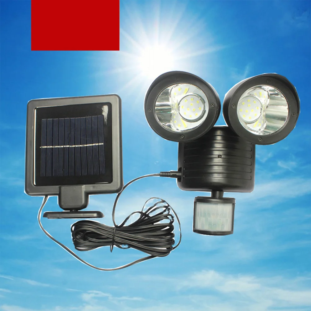 

Durable Solar Wall Lamp Double-Head Street Light Waterproof Outdoor Garden LED Solar Lighting LED Lamp Wall Light
