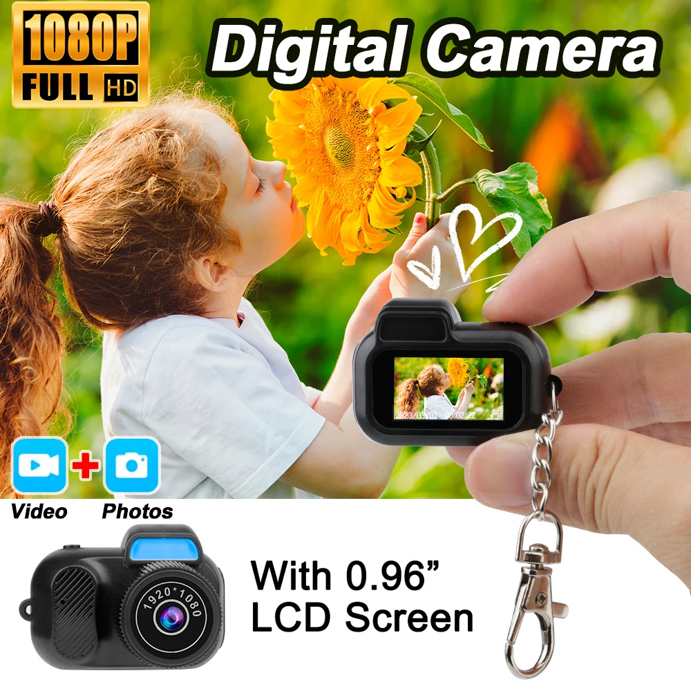 

Monoreflexes Mini Camera 1080P HD Vintage Portable Pocket Camera with 0.96in Screen CMOS for Outdoor Travel Recording Y3000 Cam