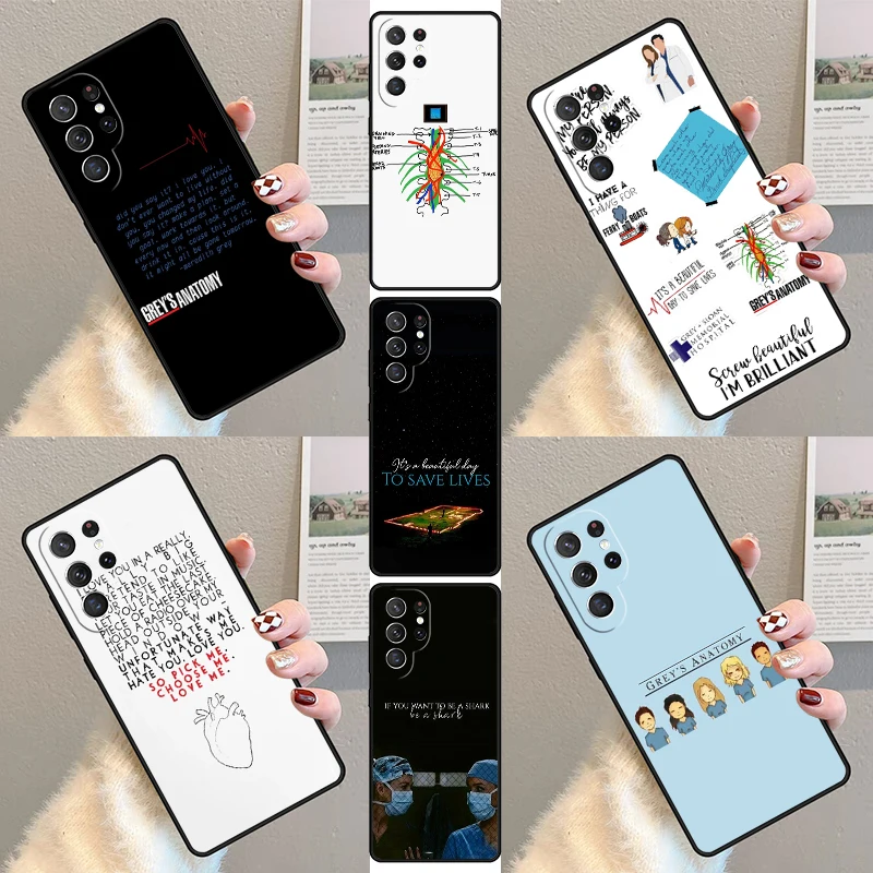 

Greys Anatomy TV Quotes Phone Case For Samsung Galaxy S23 S21 S20 FE S24 S25 S22 Ultra Note 10 20 Plus Silicone Cover