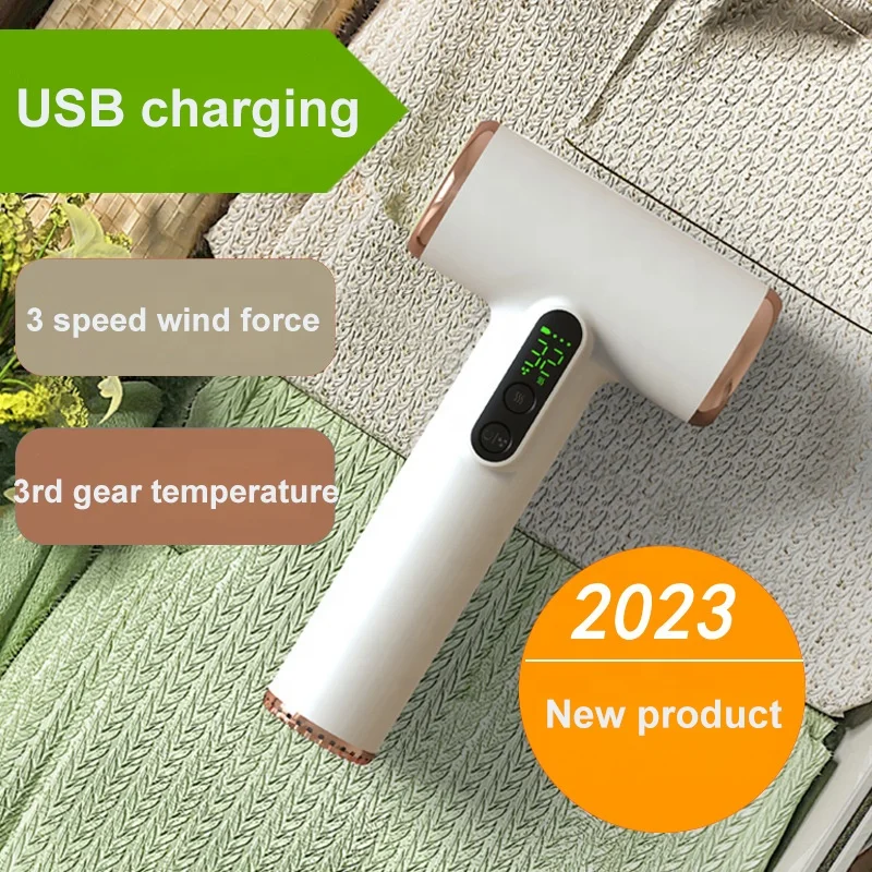 Secador de pelo inalámbrico recargable por USB, soplador portátil de viaje de 15000 mA para exteriores, Camping, barbacoa, pistola de aire de soplado, secador de pintura