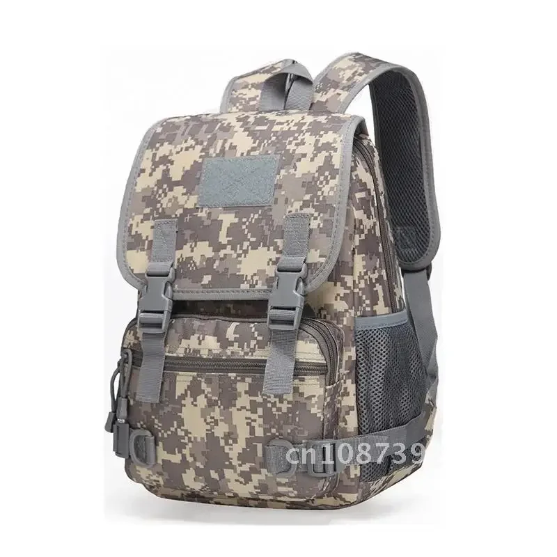 

Tactical Camouflage Backpack: MOLLE-Equipped for Outdoor Sports, Travel, School, Hunting & Gaming (Kids-Friendly)