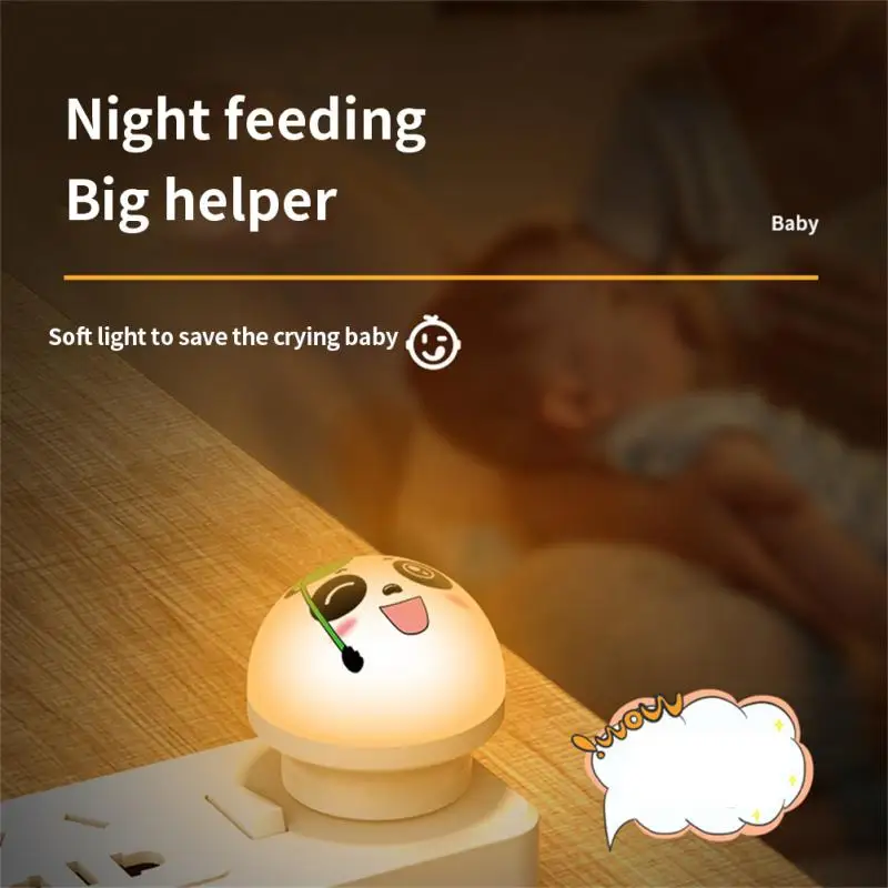 USB Plug Night Light Eye Protection Reading Mini Lights Computer Mobile Power Charging Book Lamps Cartoon Small Night Lighting