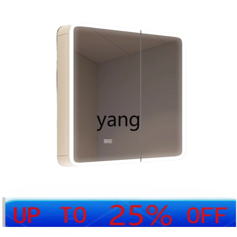 

LMM circular arc space aluminum bathroom mirror cabinet wall-mounted smart bathroom storage integrated mirror cabinet