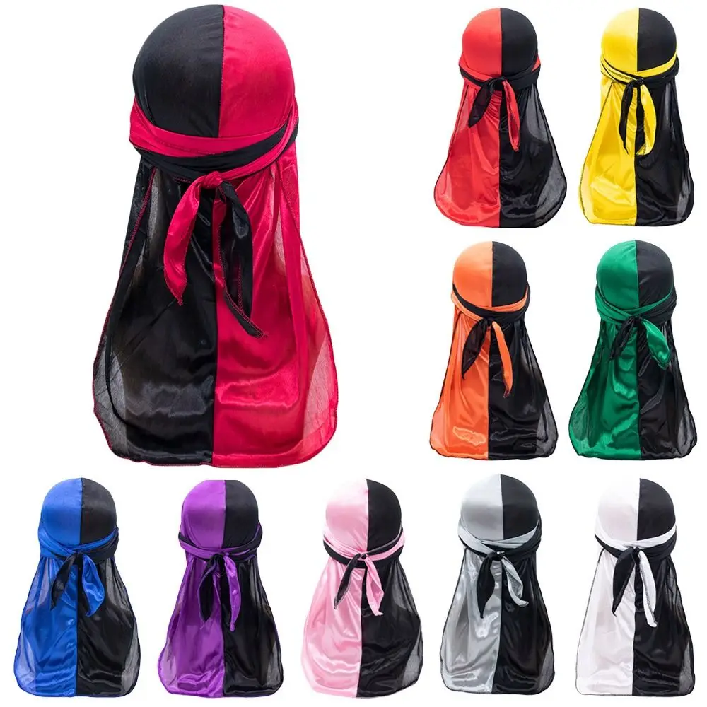 Pre-Tied Bandana Adjustable Elastic Breathable Pirate Hat Hip-pop Thin Headwrap Men Women