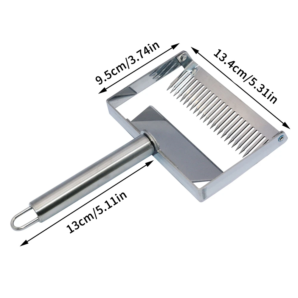50 Pieces Whole body Stainless Steel Widening Scraper Beekeeping Tool with 26 Needles Uncapping Fork Tool for Honeycomb