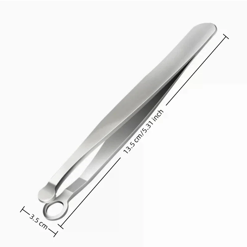 Multi Function Stainless Steel Nose Hair Trimming Tweezers Eyebrow Facial Manicure Scissors