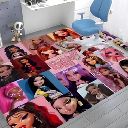 Lovely Bratz cartoon printed  Floor Mat Kids Room Bedroom Decoration Balcony Anti-Slip Doormat Living Room Welcome Rug