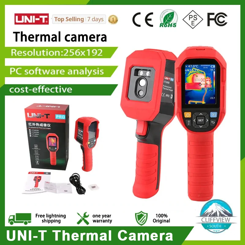 UNI-T UTI260B Thermal Imager Resolution 256 x192 (Including Battery) 25Hz For Leakage inspection and maintenance Infrared Camera