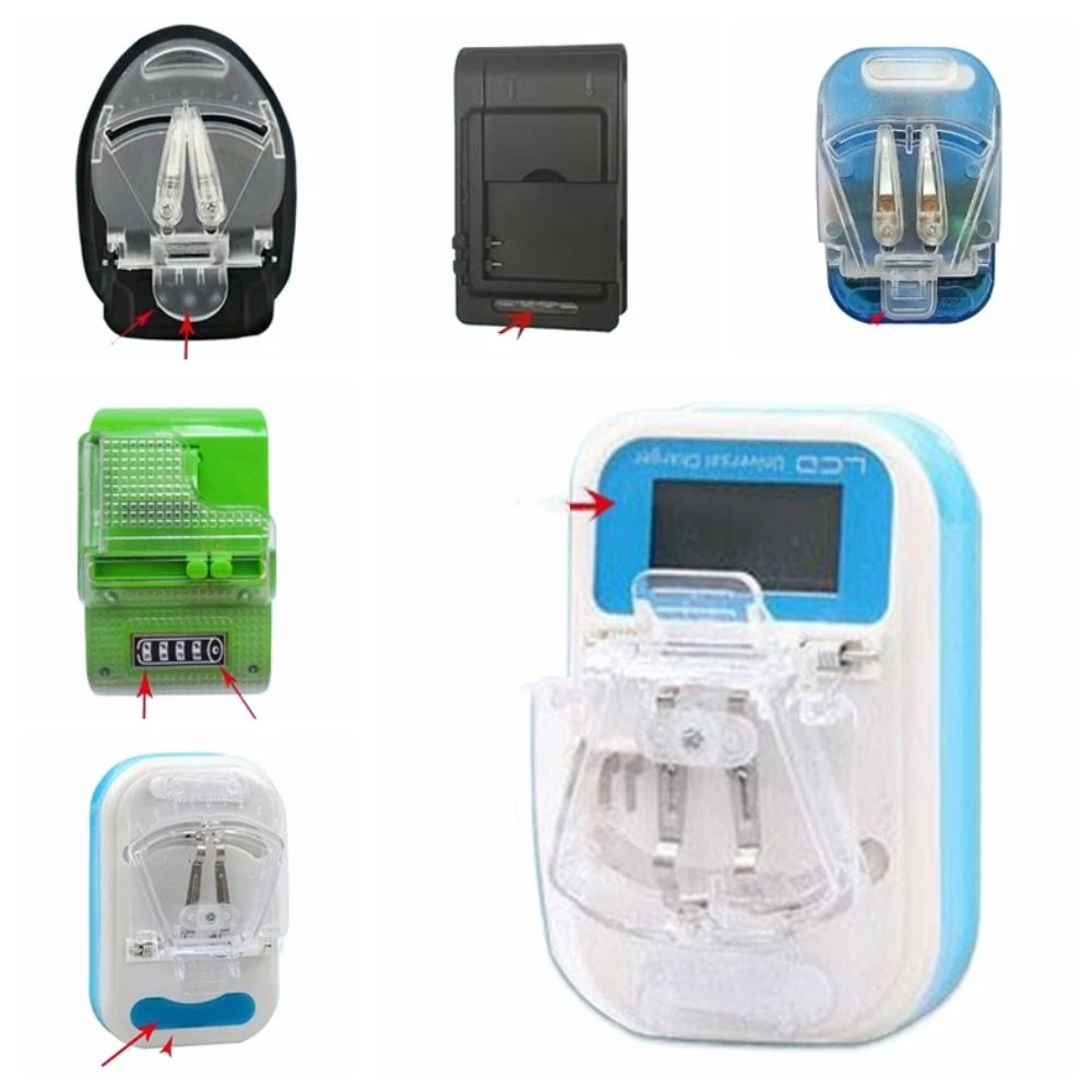 LCD Display Universal Battery Charger US Plug Universal Mobile Battery Charger Charging Adapter High Quality Cell Phones