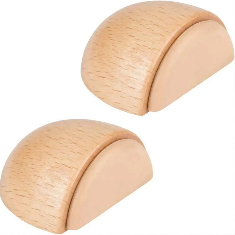 Solid Wooden Door Stopper Sturdy and Durable Anti-Collision Non-slip Door Wedges Reduce Noise Punch-free Nail-free Door Stops